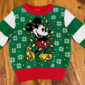 Disney Mickey Mouse Christmas Sweater size 2T